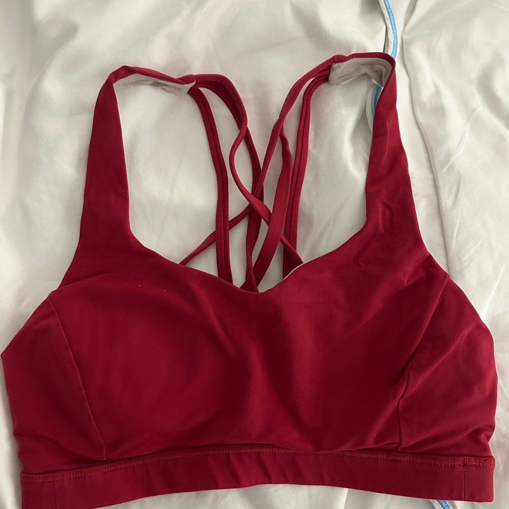 Lululemon Athletica Crimson Strappy Bra